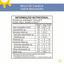 Bolo de Caneca Brigadeiro. Sem glúten, sem adição de açúcar e sem lactose