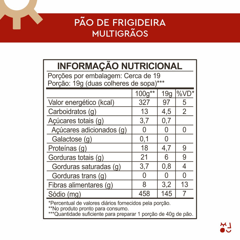 Combo 1 Pão de Queijo e Ervas + 1 Pão de Frigideira Multigrãos
