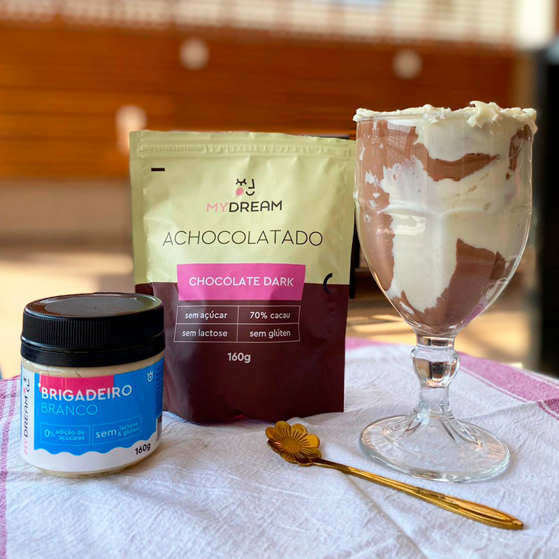 Brigadeiro Branco Sem adição de açúcar, sem lactose e sem glúten
