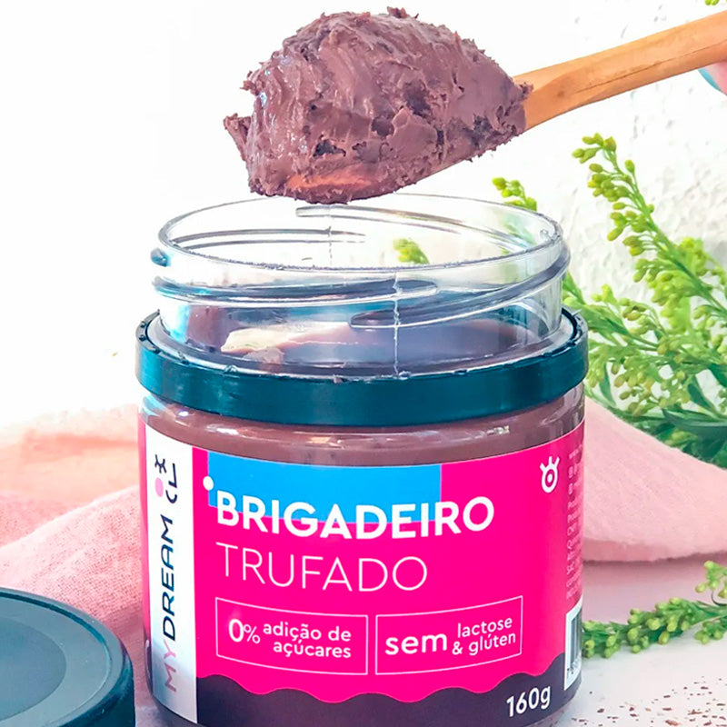 Brigadeiro Trufado. Sem adição de açúcar, sem glúten e sem lactose